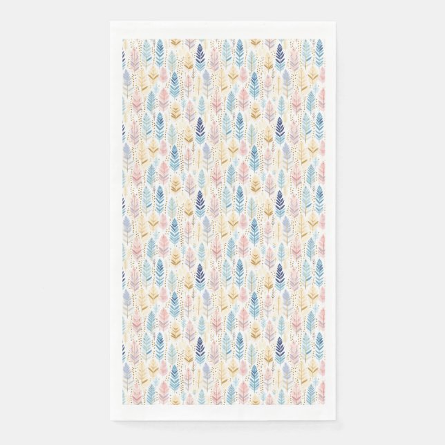 Serviette En Papier Le Papillon Est Une Fleur Volante (Devant)