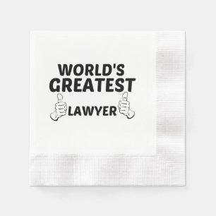 SERVIETTE EN PAPIER LE PLUS GRAND MONDE D'AVOCATS
