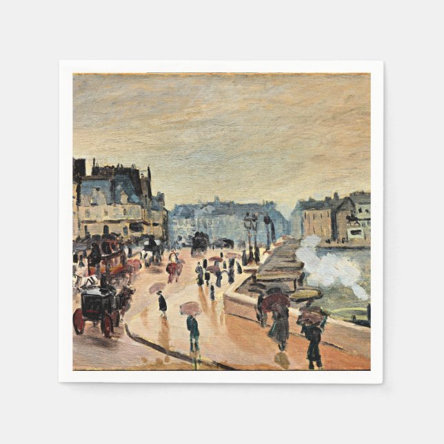 Serviette En Papier Le Pont Neuf, art, (Devant)