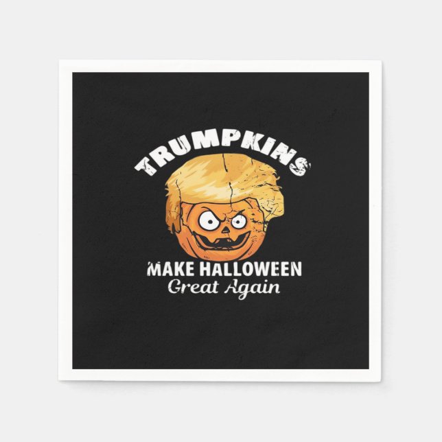 Serviette En Papier Le président Funny Trumpkins Halloween (Devant)