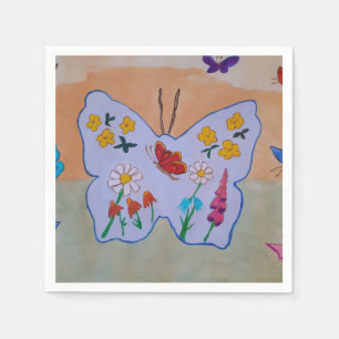 Serviette En Papier Le rêve papillon