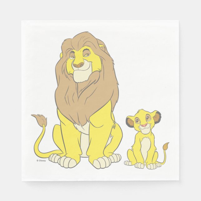 Serviette En Papier Le Roi Lion | Rois puissants (Devant)