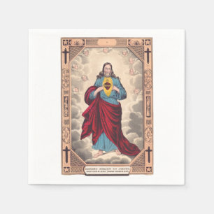 Serviette En Papier Le Sacré Coeur de Jésus