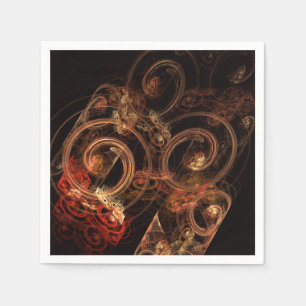 Serviette En Papier Le son de la musique Art Abstrait