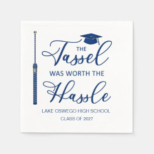 Serviette En Papier Le Tassel De Diplôme Vaut Le Hassle Napkins