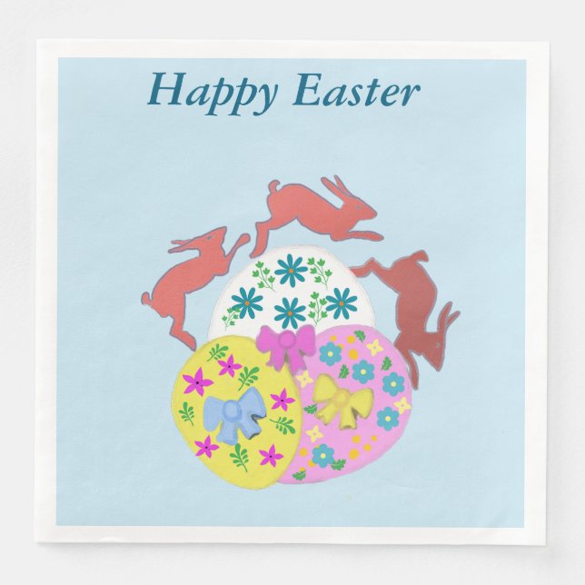 Serviette En Papier Leaping Hares  (Devant)