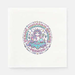 Serviette En Papier Lecteur de Tarot Licorne Premium Impression Drôle