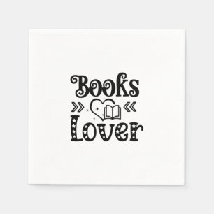 Serviette En Papier Lecture Art Books Lover