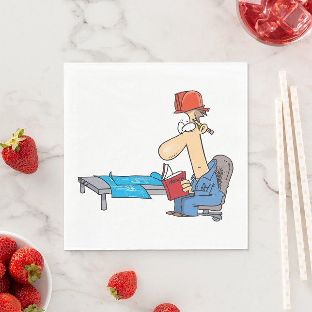 Serviette En Papier Lecture d'un manuel (Créateur téléchargé)