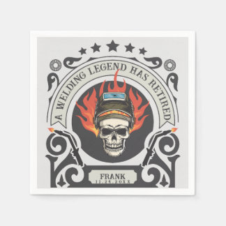 Serviette En Papier Légende de soudage à la retraite personnalisée ajo