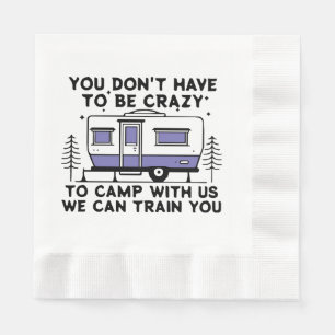 Serviette En Papier Légende du camping depuis toujours