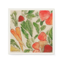 Légumes d'été aquarelle jardin carottes betteraves