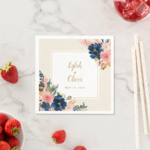 L'élégance sauvage | Navy Blush & Gold Mariage