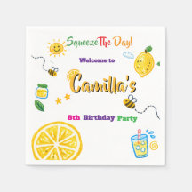Lemon Summer Theme Kids Birthday 