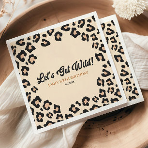 Serviette En Papier Leopard Cheetah Faisons le plein ! Fête d'annivers