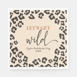 Serviette En Papier Leopard Cheetah Wild Bachelorette Week-end