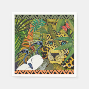 Serviette En Papier léopard sacré