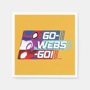 Serviette En Papier L'équipe Web Racing Go-Webs-Go!