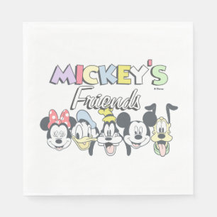 Serviette En Papier Les amis de Classique Mickey