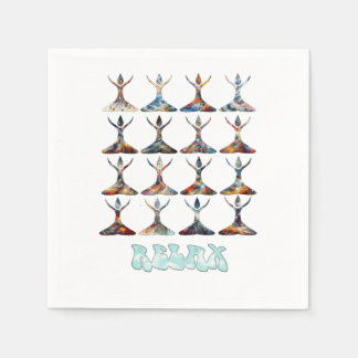 Serviette En Papier Les amis du yoga