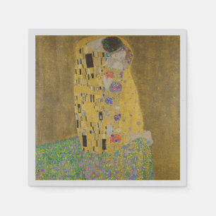 Serviette En Papier Les amoureux embrasser Embrace par Gustav Klimt