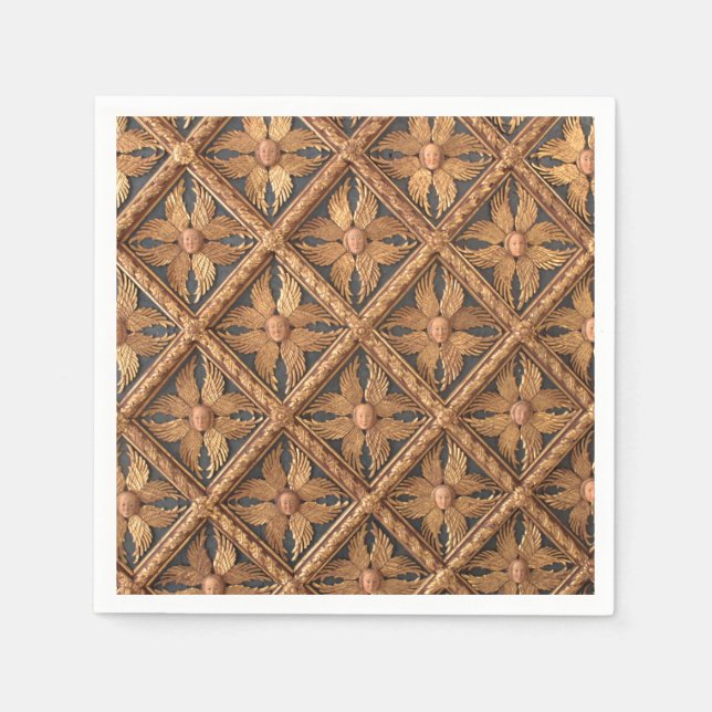 Serviette En Papier Les anges. Six Seraphim À Ailes. Galerie Accademia (Devant)