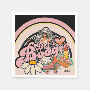 Serviette En Papier Les années 70 Boogie Disco Dancing Bride Bachelore