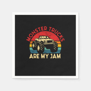 Serviette En Papier Les Camions Monster Sont Mon Jam Vintage Retro Mon