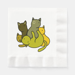 Serviette En Papier Les chatons d'olive