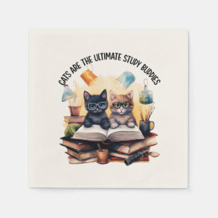 Serviette En Papier Les Chats Sont Les Derniers Étudiants