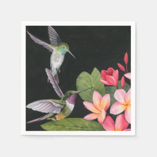 Serviette En Papier Les colibris de la Plumeria