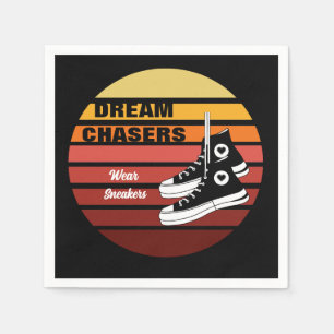 Serviette En Papier Les faiseurs de rêves portent des Baskets