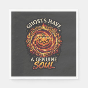 Serviette En Papier Les fantômes ont une véritable âme Haloween Citrou