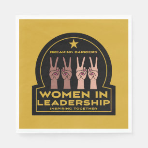 Serviette En Papier Les Femmes À La Direction