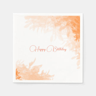 Serviette En Papier Les feuilles d'orange frais