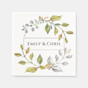 Serviette En Papier Les fleurs de Magnolia   Élégante végétation flora