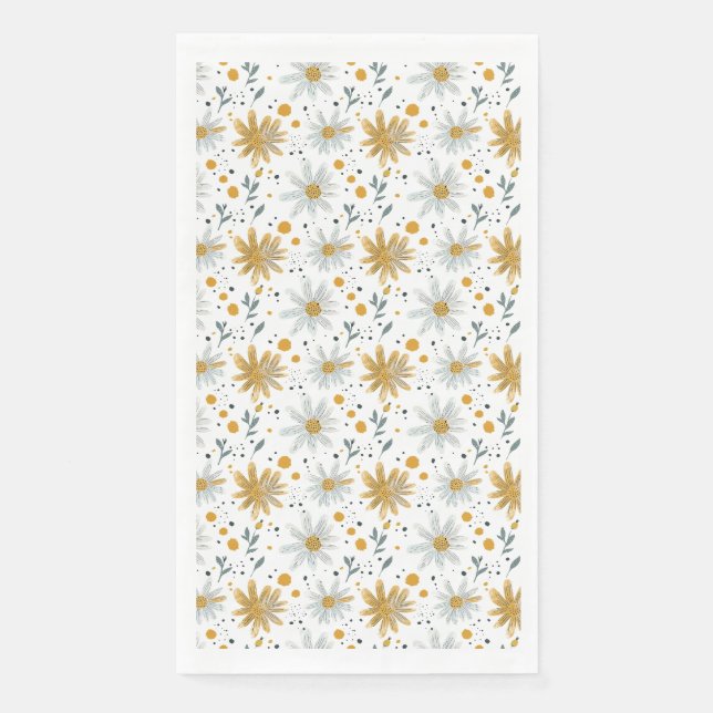 Serviette En Papier Les Fleurs Sont Les Mots De La Terre (Devant)