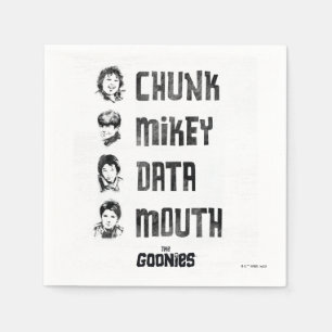 Serviette En Papier Les Goonies Couche, Mikey, Données, Bouche