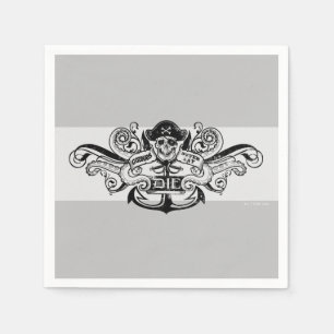 Serviette En Papier Les Goonies "Never Say Die" Pirate Ancre Badge