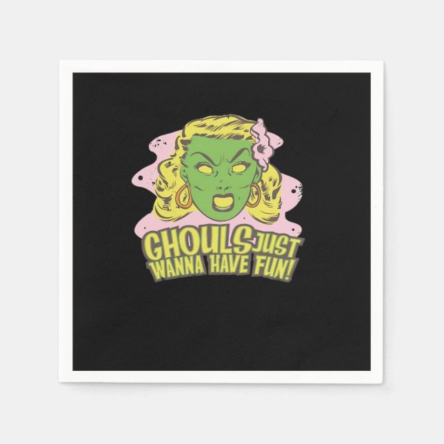 Serviette En Papier Les goules veulent juste s'amuser Paresseux paress (Devant)