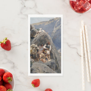 Serviette En Papier Les guerriers d'Apache : une embuscade sur la cava