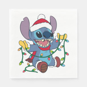 Serviette En Papier Les lumières de Noël scintillantes