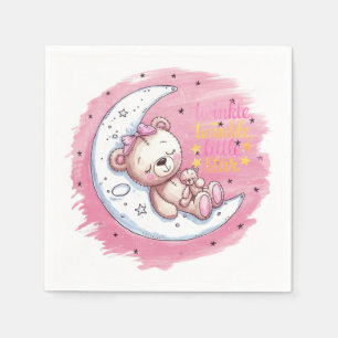 Serviette En Papier Les lunettes Lune : Un Baby shower de rêve de fill