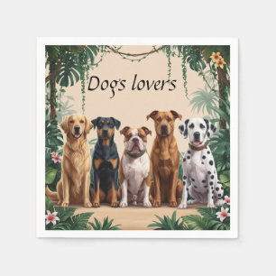Serviette En Papier Les meilleurs amis de la nature : les Amoureux de 