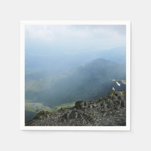 SERVIETTE EN PAPIER LES MONTAGNES (Devant)