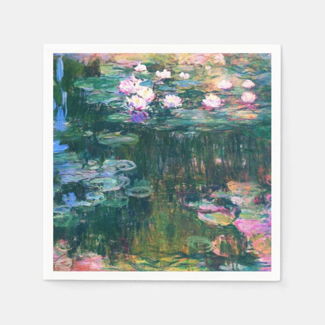 Serviette En Papier Les nénuphars de Monet (Devant)