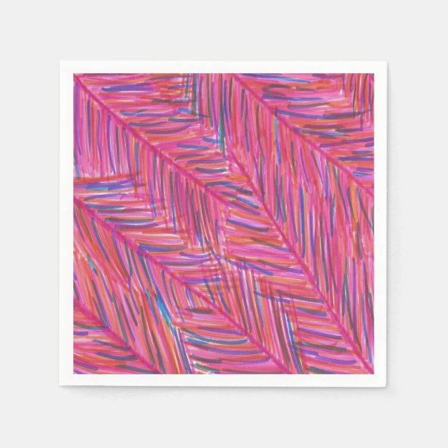 Serviette En Papier Les nuits tropicales chaudes (Devant)