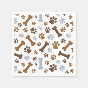 Serviette En Papier Les Patters de Dog Paw