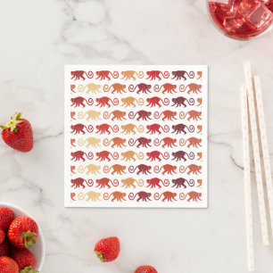 Serviette En Papier Les Patters de Red Monkey