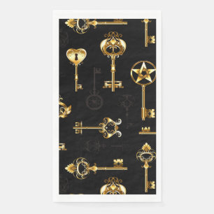 Serviette En Papier Les Patters de Seamless avec Golden Keys